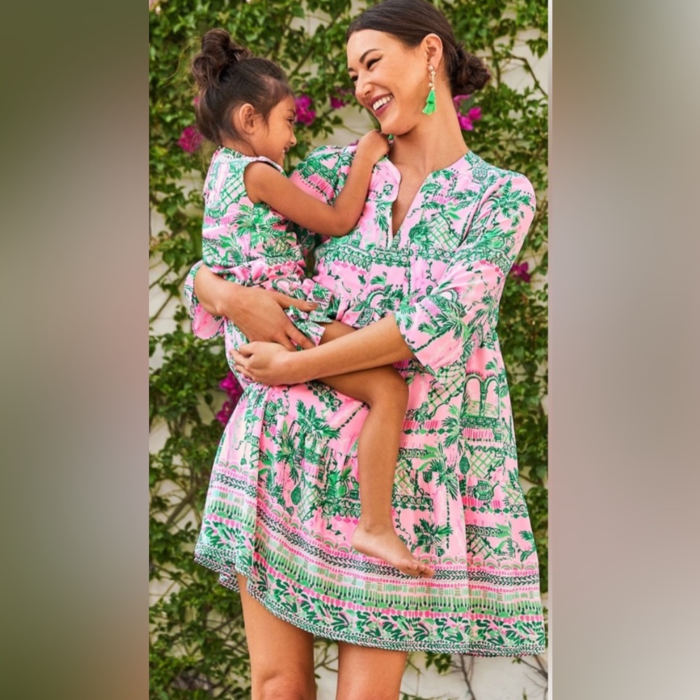 NWT Medium Lilly Pulitzer Martine Dress in Mandevilla Baby Always Worth it print